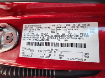 2020 Ford Escape SEL