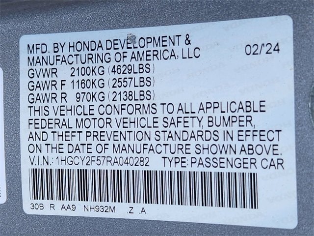 2024 Honda Accord Hybrid Sport