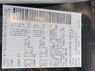 2024 Nissan Frontier SV