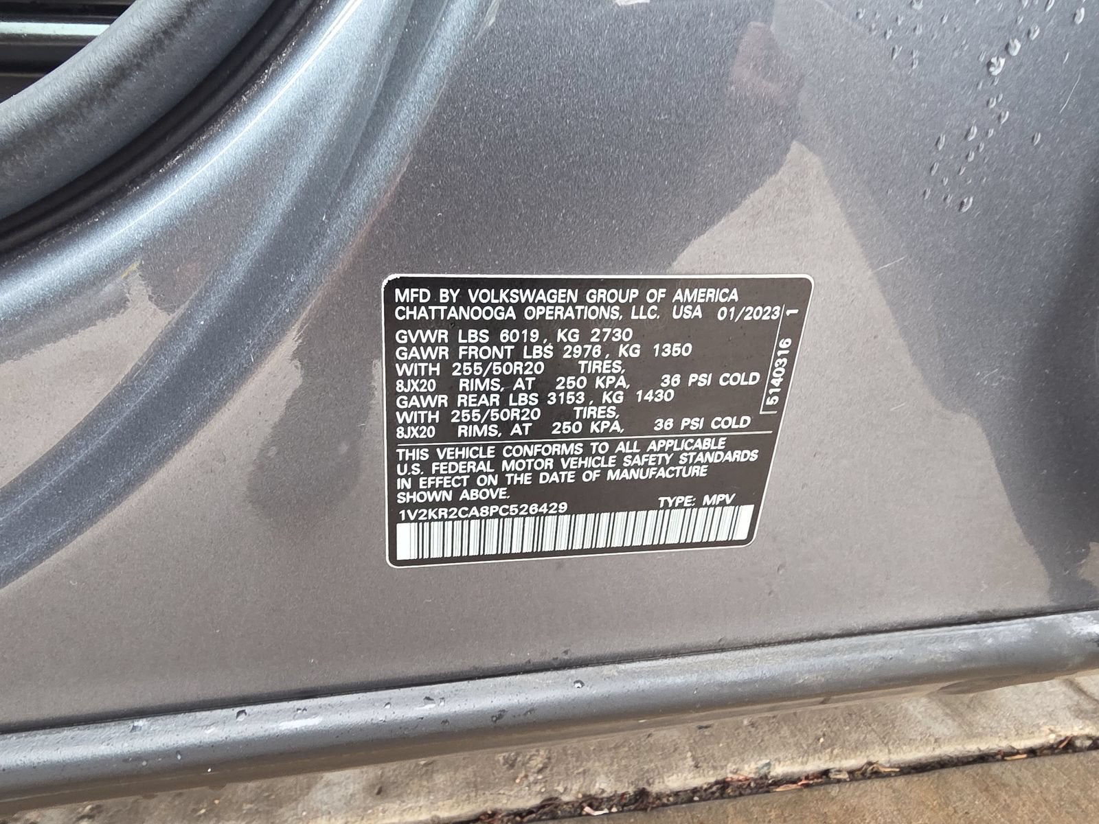 2023 Volkswagen Atlas 3.6L V6 SE w/Technology