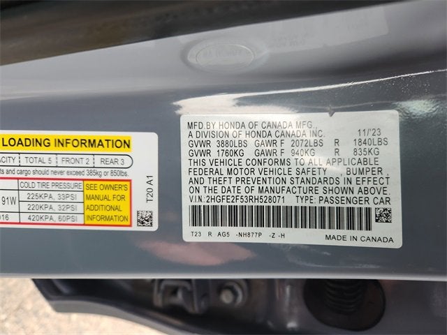 2024 Honda Civic Sedan Sport