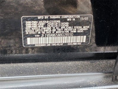 2022 Subaru WRX Limited