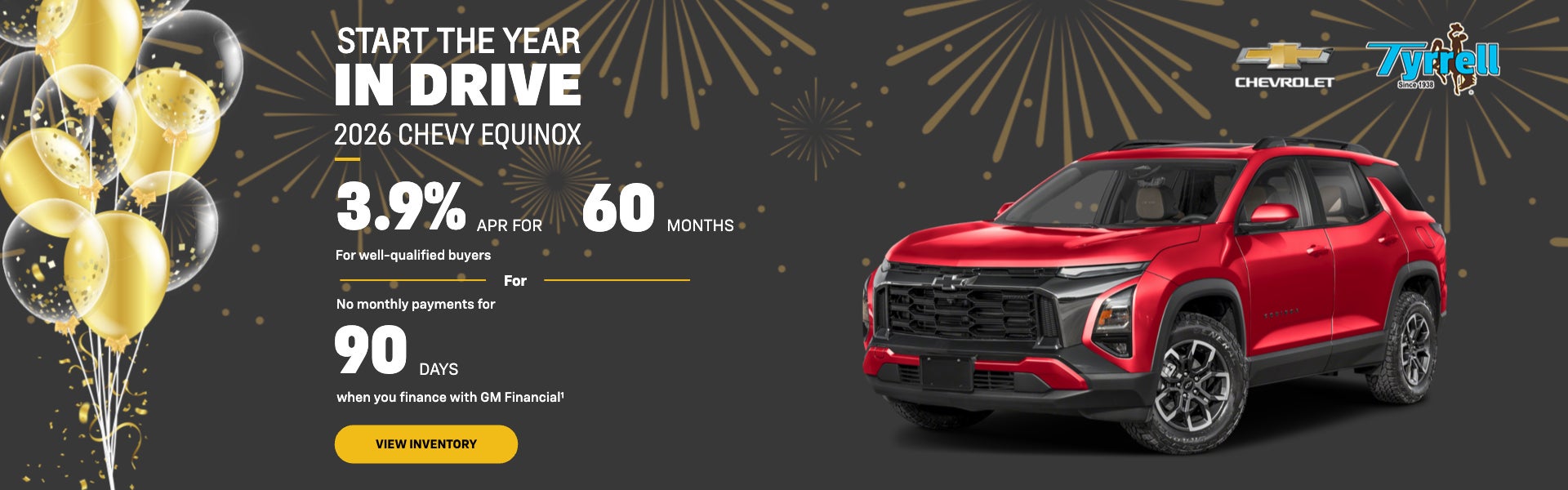 2026 CHEVY EQUINOX 3.9% APR for 60 FOR MONTHS