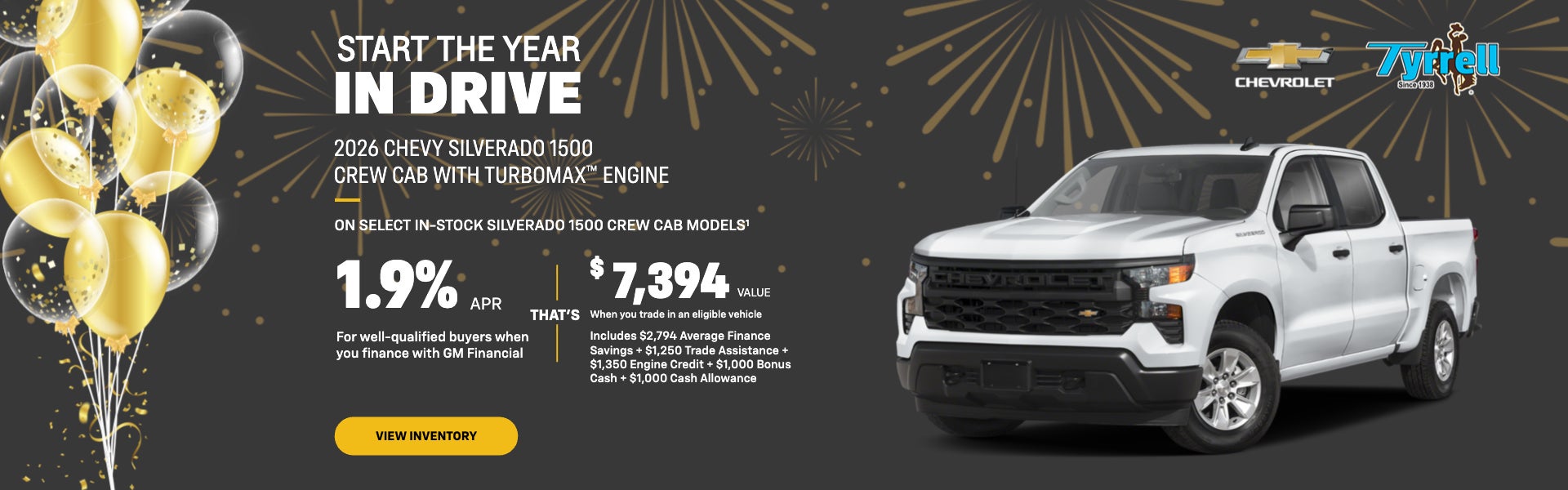 2026 CHEVY SILVERADO 1500 CREW CAB WITH TURBOMAX™ ENGINE