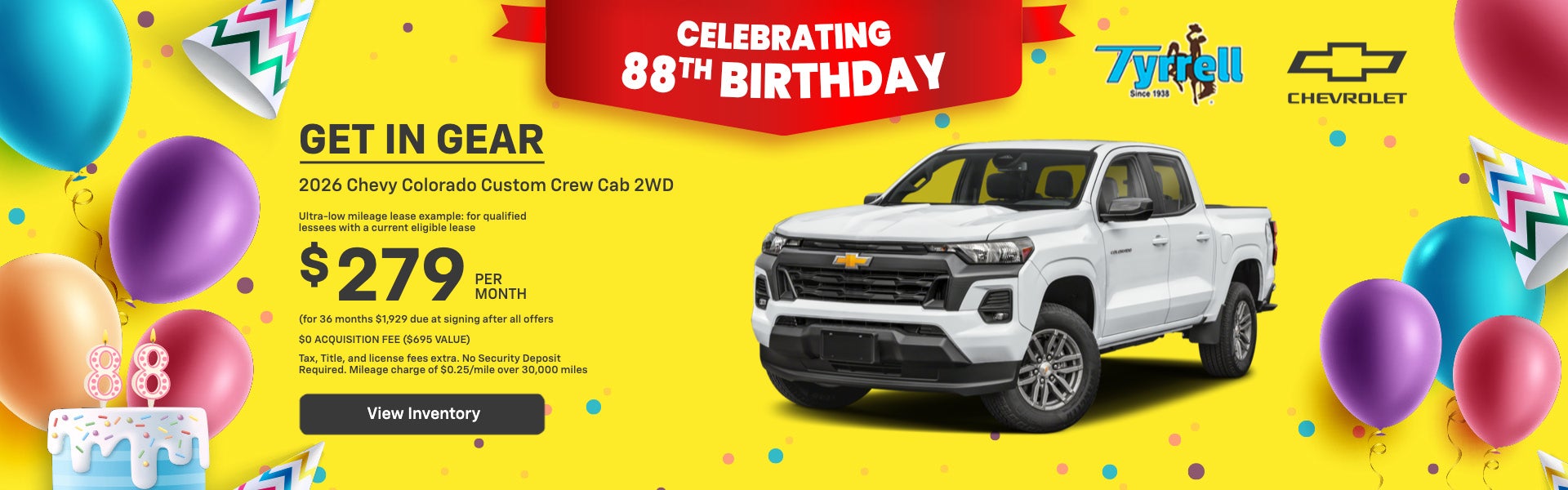 GET IN GEAR 2026 Chevy Colorado Custom Crew Cab 2WD