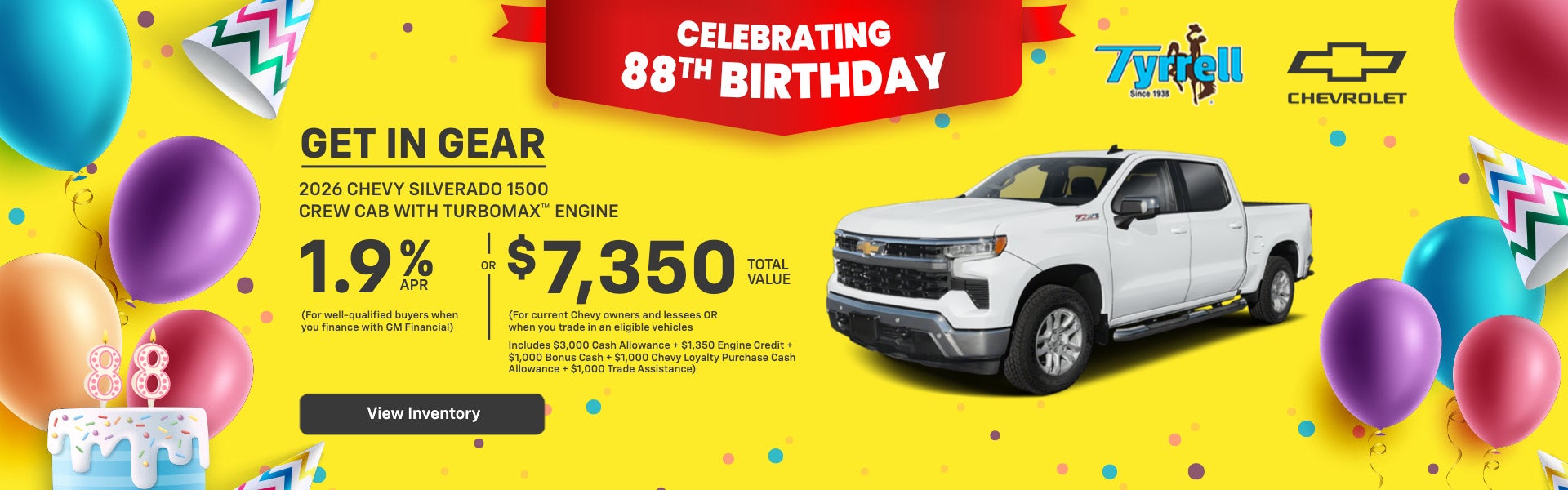 GET IN GEAR 2026 CHEVY SILVERADO 1500 CREW CAB