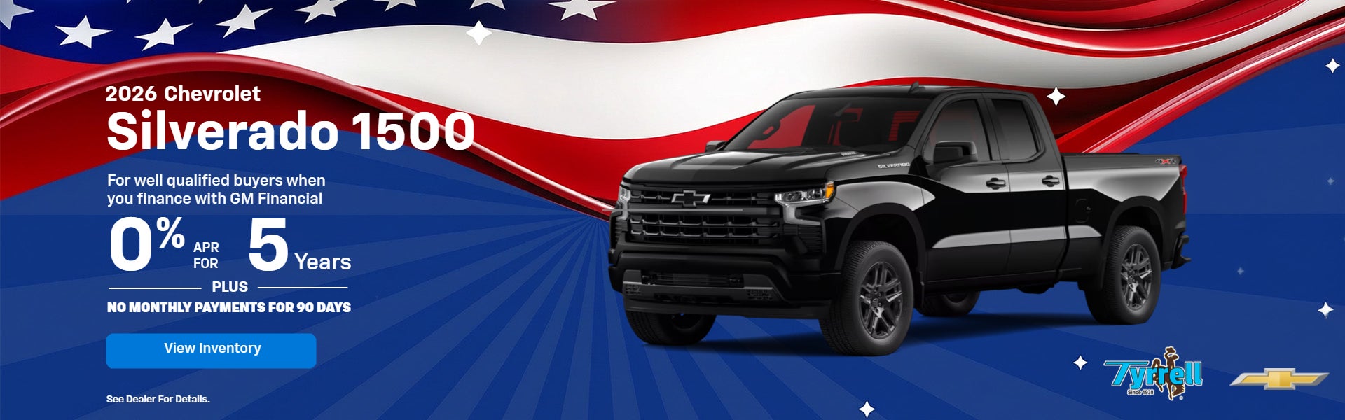 2026 Chevy Silverado 1500 0% APR